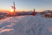 Sabato 7 dicembre 2013 – Monte Sodadura: Il rosso tramonto di Sant’Ambrogio - FOTOGALLERY